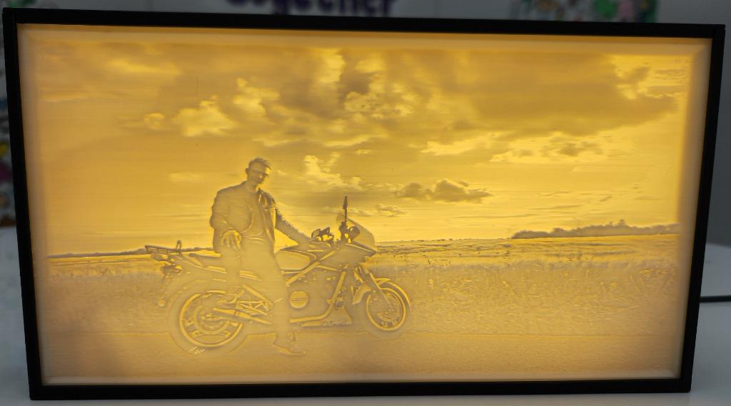 Large lithography front lit view