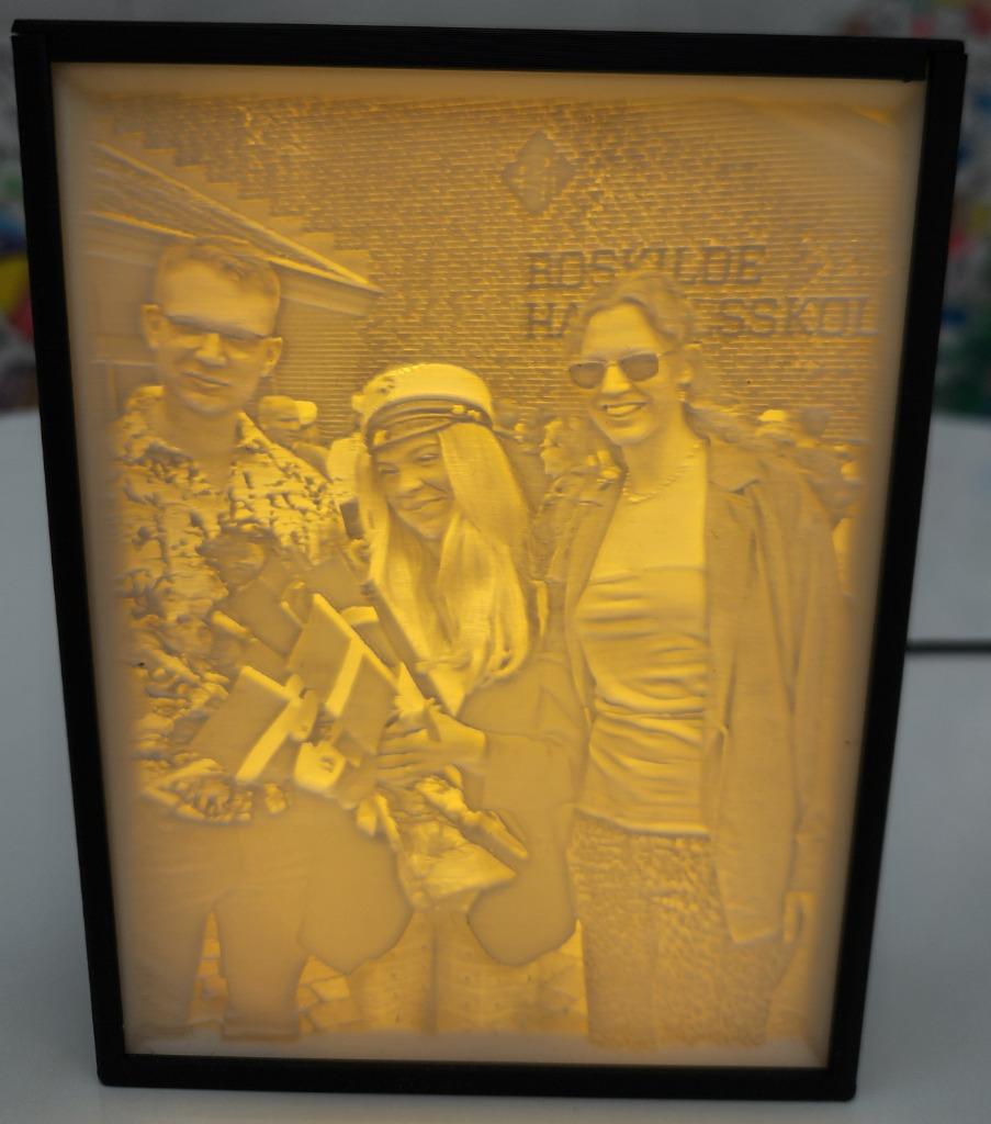 Small lithography front lit view