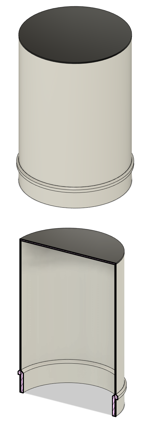 3D printed lamp shade replica